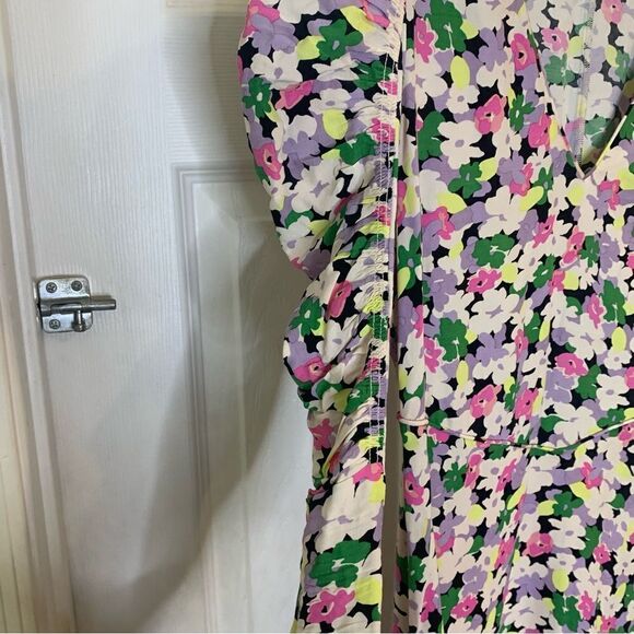 H&M Conscious Floral Print Lyocell-blend dress Size Medium - Picture 8 of 14